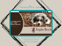 Hundetrainerin Brigitte Hirsch Mensch/Hund Coaching - renistic - Webdesigner